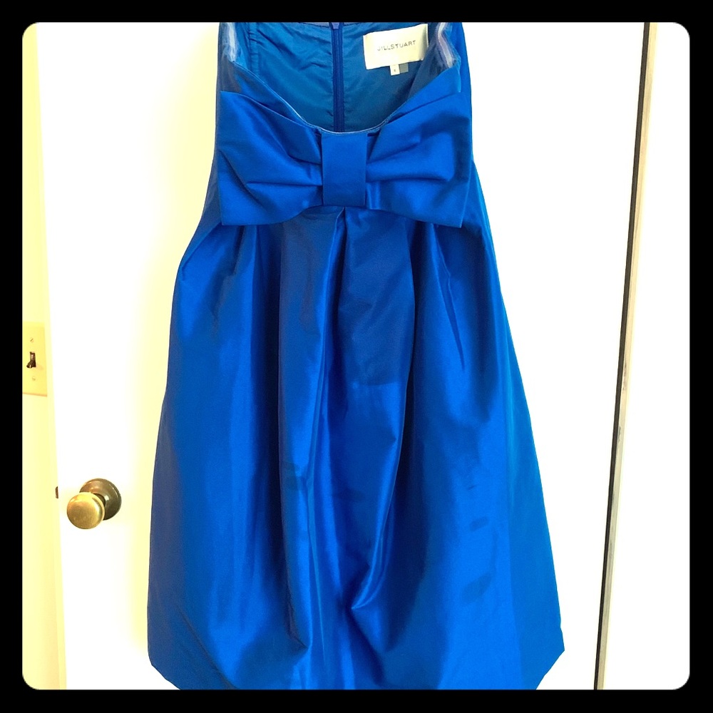 Jill Stuart Taffeta Bow Bodice mini dress